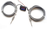 Dual Intercooler Supercharger Digital Temperature Gauge Sensor 1/8" NPT - Mainline Sensors