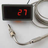 Exhaust Temperature Gauge Kit with Exposed Sensor Probe 1/8" NPT, EGT Pyrometer. - Mainline Sensors