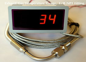 Exhaust Gas Temperature Gauge Kit, 90 degree Bend, 1/8" NPT (EGT) - Mainline Sensors