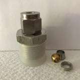 Racor de compresión macho NPT de 1/2" - Acero inoxidable - 0D 14MM.